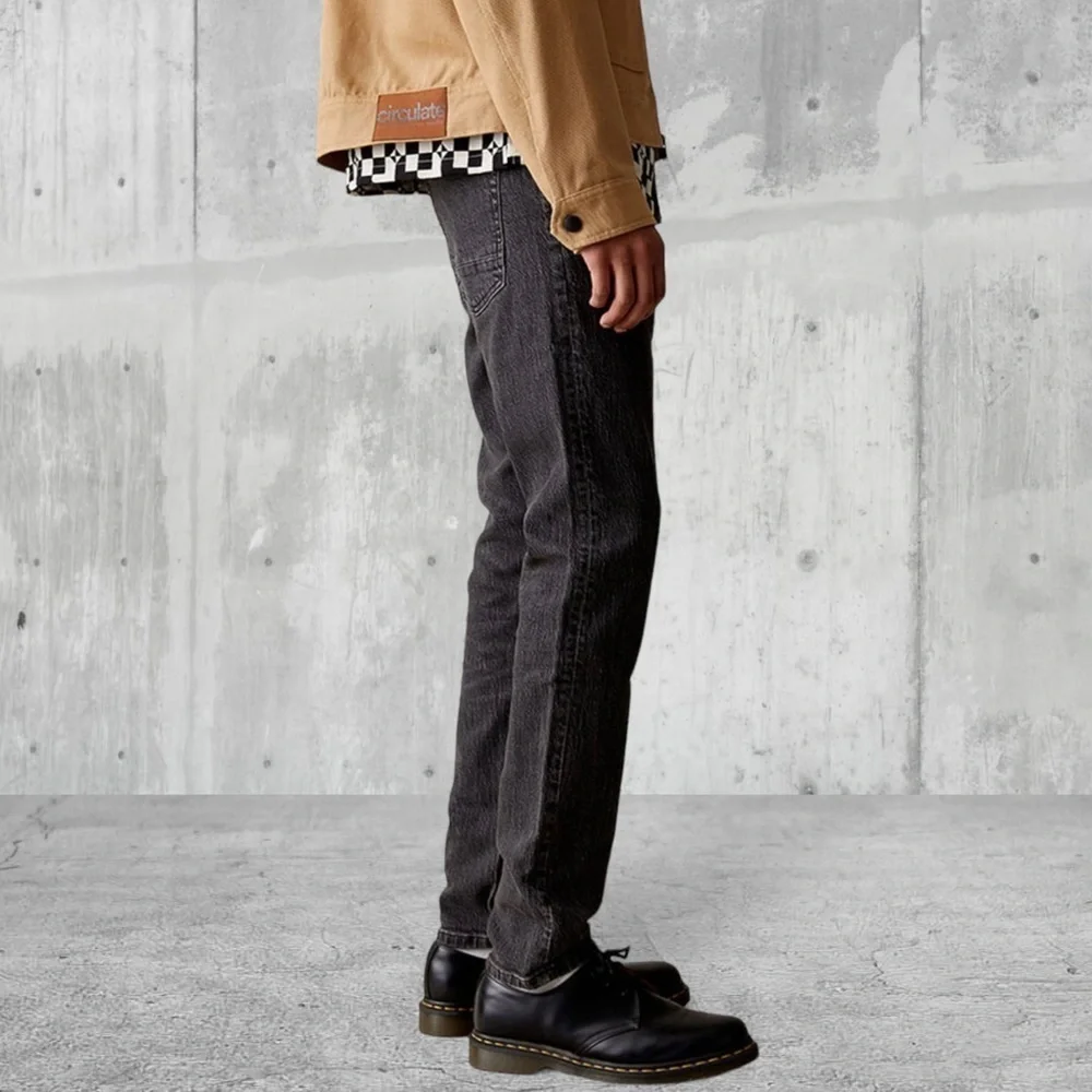PACSUN Men’s Skinny Washed Black Jeans Size 33